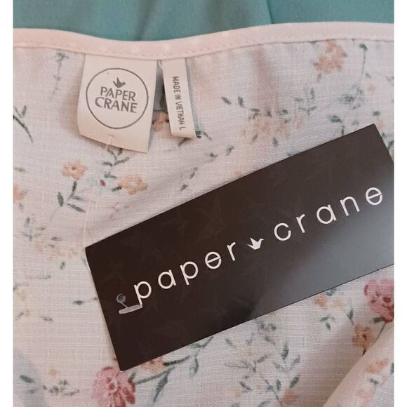 Paper Crane tank top Sz L - Picture 6 of 6